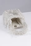 Modarta_White Crystals, Beads Designer Bucket Bag With _Online_at_Aza_Fashions