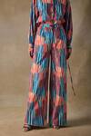 Buy_Pocketful Of Cherrie_ Multi Color Stripe Straight Trousers _Online_at_Aza_Fashions