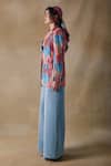 Pocketful Of Cherrie_ Hand Drawn Stripe Blazer _Online_at_Aza_Fashions