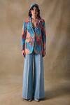 Buy_Pocketful Of Cherrie_ Hand Drawn Stripe Blazer _at_Aza_Fashions