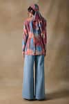 Shop_Pocketful Of Cherrie_ Hand Drawn Stripe Blazer _at_Aza_Fashions