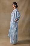 Buy_Pocketful Of Cherrie_Blue V-neck Landscape Print Kaftan _Online_at_Aza_Fashions