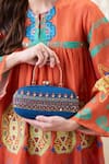 Buy Soup By Sougat Paul Blue Embroidery Orani Embellished Clutch Bag at Aza Fashions Buy_Soup By Sougat Paul_Blue Embroidery Orani Embellished Clutch Bag _at_Aza_Fashions
