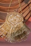 Buy_Be Chic_Gold Embroidery, Tassels Heer Potli With Sling Chain _Online_at_Aza_Fashions