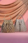 Shop_Be Chic_Silver Crystals Bucket Bag _at_Aza_Fashions