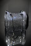 Shop_Be Chic_Black Rhinestones Designer Glittering Potli Bag _at_Aza_Fashions