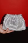 Shop_Be Chic_Silver Crystals Chic Potli Bag _at_Aza_Fashions
