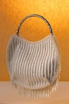 Shop_Be Chic_Ivory Pearls, Tassels Radiance Bag _at_Aza_Fashions