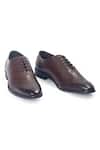 Buy_Domani_Brown Classic Wholecut Derby Shoes _at_Aza_Fashions