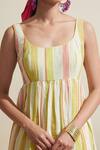 Shop_Dressfolk_Multi Color Cotton Scoop Neck Striped Dress _Online_at_Aza_Fashions
