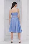 Shop_Mai Tai_Sky Blue Cotton Fabric Flowers, Embroidery Round Neck Floral Skirt Set _at_Aza_Fashions