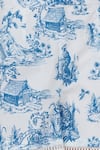 Buy_Mai Tai_Blue Cotton Embroidery V-neck Ice Co-ord Set 