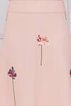 Shop_Mai Tai_Peach Cotton Embroidery Collared Skirt Set 