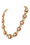 Prihan Luxury Jewelry_Rust Designer Necklace And Earring Set _Online_at_Aza_Fashions