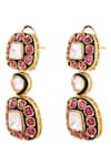 Shop_Prihan Luxury Jewelry_Rust Designer Necklace And Earring Set _Online_at_Aza_Fashions