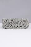 Buy_Modarta_Silver Crystals Crescent Clutch Bag _Online_at_Aza_Fashions