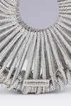 Modarta_Silver Crystals Crescent Clutch Bag _at_Aza_Fashions