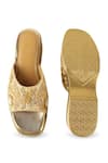 Buy_Anaar_Gold Embroidery, Sequins Designer Miss Maple Sandals 