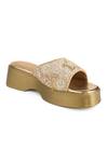 Buy_Anaar_Beige Embroidery, Beads Designer Sea Star Sandals _Online_at_Aza_Fashions