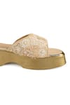 Shop_Anaar_Beige Embroidery, Beads Designer Sea Star Sandals _Online_at_Aza_Fashions