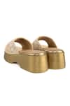 Shop_Anaar_Beige Embroidery, Beads Designer Sea Star Sandals _at_Aza_Fashions