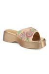 Anaar_Multi Color Embroidery, Beads Vanessa Sandals _Online_at_Aza_Fashions