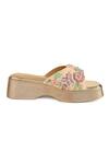 Buy_Anaar_Multi Color Embroidery, Beads Vanessa Sandals _Online_at_Aza_Fashions