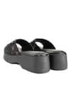 Shop_Anaar_Black Beads, Sequins Satin Designer May Moon Sandals _at_Aza_Fashions