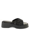 Buy_Anaar_Black Beads, Sequins Satin Designer May Moon Sandals _Online_at_Aza_Fashions