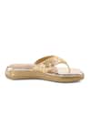 Buy_Anaar_Gold Sequins, Beads Designer Summerdaze Sandals _Online_at_Aza_Fashions