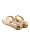 Shop_Anaar_Gold Sequins, Beads Designer Summerdaze Sandals _at_Aza_Fashions