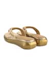 Shop_Anaar_Beige Beads, Sequins Designer Embellished Sandals _at_Aza_Fashions