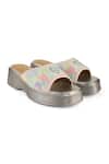 Buy_Anaar_Multi Color Embroidery, Beads Ti Amo Sandals _at_Aza_Fashions