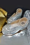 Buy_Chal Jooti_Silver Luxury Embellished Wedding Sneakers _Online_at_Aza_Fashions
