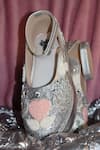 Chal Jooti_Silver Blush Bonbon Wedding Sneakers _Online_at_Aza_Fashions