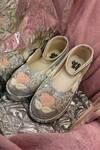 Shop_Chal Jooti_Silver Blush Bonbon Wedding Sneakers _at_Aza_Fashions