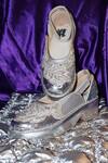 Buy_Chal Jooti_Silver Starlit Shimmer Wedding Sneakers _at_Aza_Fashions