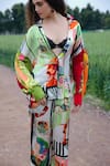 Shop_She'll_Mauve Satin Collared Multicolor Shirt And Pant Set _Online_at_Aza_Fashions