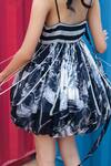 Buy_She'll_Blue Blue-white Cotton Gauze Stripe Dress _Online_at_Aza_Fashions