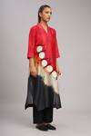 Buy_Taika By Poonam Bhagat_Multi Color Linen V-neck Watermelon Printed Tunic _Online_at_Aza_Fashions