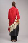 Shop_Taika By Poonam Bhagat_Multi Color Linen V-neck Watermelon Printed Tunic _at_Aza_Fashions