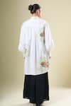 Shop_Afew By Rahul Mishra_White Cotton Embroidery Collared Shirt _at_Aza_Fashions