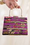 Buy Soup By Sougat Paul Purple Embroidery, Sequins Aarani Embellished Clutch Bag at Aza Fashions Buy_Soup By Sougat Paul_Purple Embroidery, Sequins Aarani Embellished Clutch Bag _at_Aza_Fashions