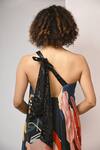 Shop_Rimi Nayak_Multi Color Bemberg, Satin Sequins Abstract Floral Printed Hankerchief Dress _Online_at_Aza_Fashions