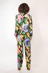 Shop_Rimi Nayak_Black Viscose, Crepe Watersplash Floral Printed Trouser _at_Aza_Fashions