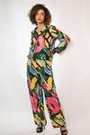 Buy_Rimi Nayak_Black Viscose, Crepe Watersplash Floral Printed Trouser _at_Aza_Fashions