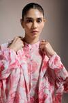 Shop_THE IASO_White Floral Print Peony Path Pants _Online_at_Aza_Fashions