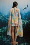 Shop_THE IASO_Yellow Bloom Printed Shorts _at_Aza_Fashions