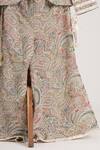 Buy_Minime Organics_Green Georgette, Cotton, Shantoon Lace Embroidered Crop Top And Palazzo Set _Online_at_Aza_Fashions
