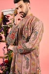 Buy_Kasbah_Pink Chanderi Zari, Embroidery Chikankari Kurta _Online_at_Aza_Fashions